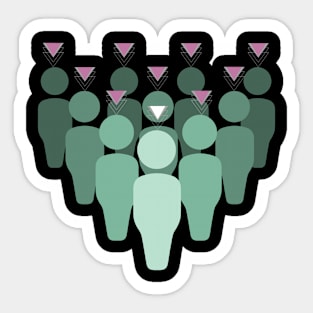 Creativity Design - Individuality and Conformity Sticker